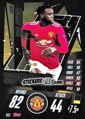 Sticker Aaron Wan-Bissaka - UEFA Champions League 2020-2021. Match Attax n. SS3 - Panini