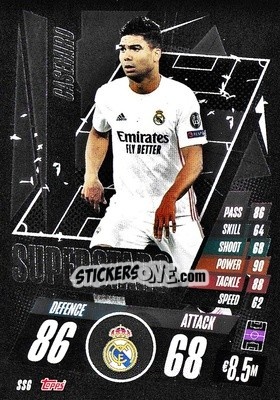 Sticker Casemiro - UEFA Champions League 2020-2021. Match Attax n. SS6 - Panini