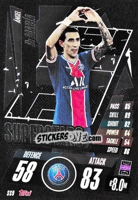 Sticker Ángel Di María - UEFA Champions League 2020-2021. Match Attax n. SS9 - Panini