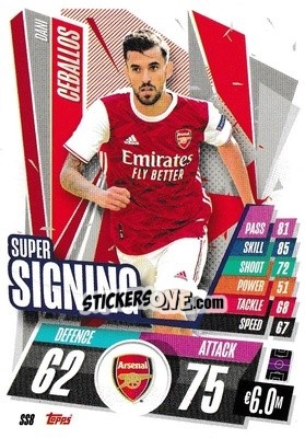 Sticker Dani Ceballos - UEFA Champions League 2020-2021. Match Attax - Panini