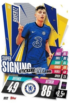 Sticker Kai Havertz - UEFA Champions League 2020-2021. Match Attax n. SIG12 - Panini