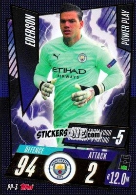 Sticker Ederson - UEFA Champions League 2020-2021. Match Attax n. PP-3 - Panini