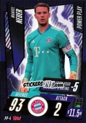 Sticker Manuel Neuer - UEFA Champions League 2020-2021. Match Attax n. PP-4 - Panini