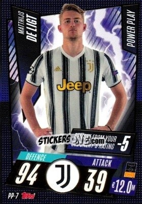 Sticker Matthijs de Ligt - UEFA Champions League 2020-2021. Match Attax n. PP-7 - Panini