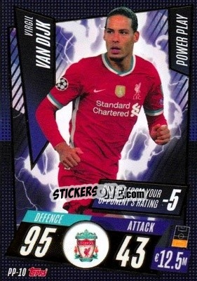 Figurina Virgil van Dijk - UEFA Champions League 2020-2021. Match Attax - Panini