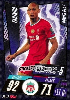 Sticker Fabinho - UEFA Champions League 2020-2021. Match Attax n. PP-12 - Panini
