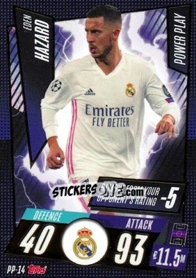 Sticker Eden Hazard - UEFA Champions League 2020-2021. Match Attax - Panini