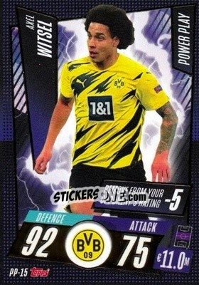 Sticker Axel Witsel - UEFA Champions League 2020-2021. Match Attax n. PP-15 - Panini