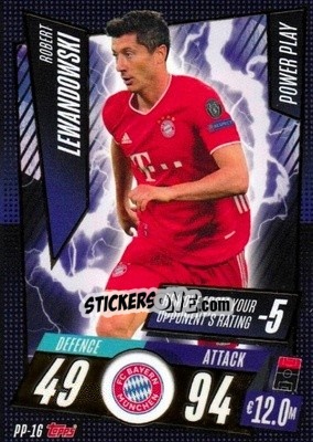 Sticker Robert Lewandowski - UEFA Champions League 2020-2021. Match Attax n. PP-16 - Panini
