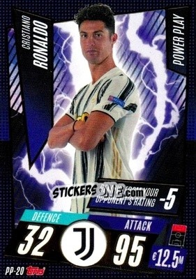 Sticker Cristiano Ronaldo - UEFA Champions League 2020-2021. Match Attax n. PP-20 - Panini