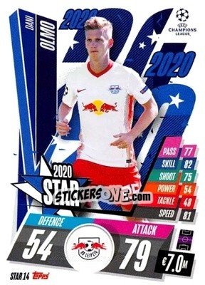Sticker Dani Olmo - UEFA Champions League 2020-2021. Match Attax n. STAR14 - Panini