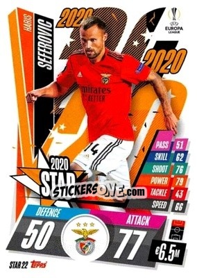 Sticker Haris Seferovic - UEFA Champions League 2020-2021. Match Attax - Panini