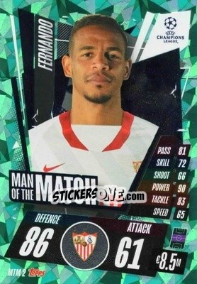 Sticker Fernando - UEFA Champions League 2020-2021. Match Attax n. MTM2 - Panini