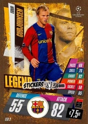 Sticker Eidur Gudjohnsen - UEFA Champions League 2020-2021. Match Attax n. LEG2 - Panini