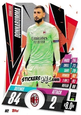Sticker Gianluigi Donnarumma - UEFA Champions League 2020-2021. Match Attax n. UC2 - Panini