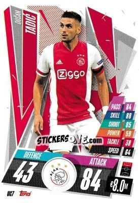 Sticker Dušan Tadic - UEFA Champions League 2020-2021. Match Attax n. UC7 - Panini