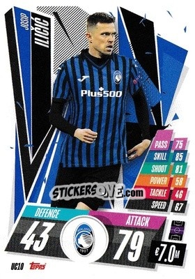 Sticker Josip Ilicic - UEFA Champions League 2020-2021. Match Attax n. UC10 - Panini