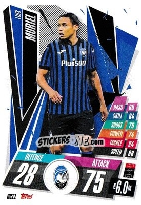 Sticker Luis Muriel - UEFA Champions League 2020-2021. Match Attax - Panini