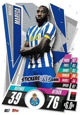 Sticker Moussa Marega - UEFA Champions League 2020-2021. Match Attax n. UC17 - Panini