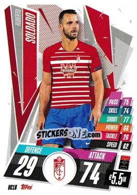 Cromo Roberto Soldado - UEFA Champions League 2020-2021. Match Attax n. UC18 - Panini