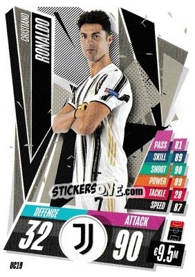 Sticker Cristiano Ronaldo - UEFA Champions League 2020-2021. Match Attax n. UC19 - Panini