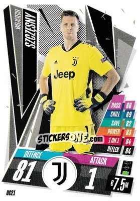 Sticker Wojciech Szczęsny - UEFA Champions League 2020-2021. Match Attax n. UC21 - Panini