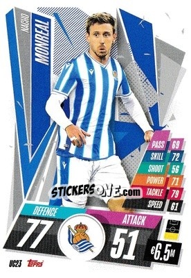 Sticker Nacho Monreal - UEFA Champions League 2020-2021. Match Attax n. UC23 - Panini