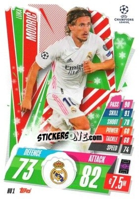 Sticker Luka Modric - UEFA Champions League 2020-2021. Match Attax n. HU1 - Panini