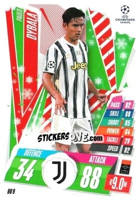 Sticker Paulo Dybala - UEFA Champions League 2020-2021. Match Attax n. HU9 - Panini