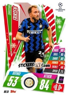 Sticker Christian Eriksen - UEFA Champions League 2020-2021. Match Attax n. HU10 - Panini