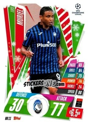 Sticker Luis Muriel - UEFA Champions League 2020-2021. Match Attax n. HU11 - Panini