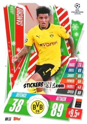 Sticker Jadon Sancho - UEFA Champions League 2020-2021. Match Attax n. HU13 - Panini