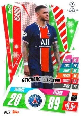 Sticker Mauro Icardi - UEFA Champions League 2020-2021. Match Attax n. HU15 - Panini