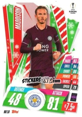 Sticker James Maddison - UEFA Champions League 2020-2021. Match Attax n. HU18 - Panini