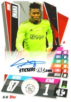 Sticker Andre Onana - UEFA Champions League 2020-2021. Match Attax n. AC-AO - Panini