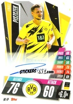 Sticker Lukasz Piszczek - UEFA Champions League 2020-2021. Match Attax n. AC-LP - Panini