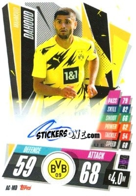Sticker Mahmoud Dahoud - UEFA Champions League 2020-2021. Match Attax - Panini
