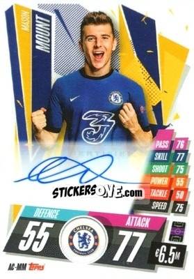 Sticker Mason Mount - UEFA Champions League 2020-2021. Match Attax n. AC-MM - Panini