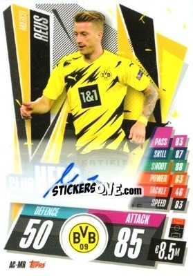 Sticker Marco Reus - UEFA Champions League 2020-2021. Match Attax n. AC-MR - Panini