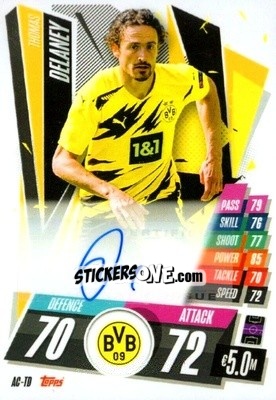 Sticker Thomas Delaney - UEFA Champions League 2020-2021. Match Attax n. AC-TD - Panini