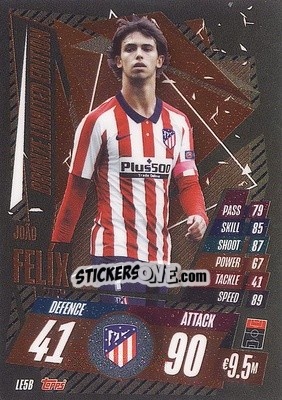 Sticker João Félix - UEFA Champions League 2020-2021. Match Attax n. LE5B-br - Panini