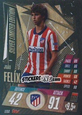 Sticker João Félix - UEFA Champions League 2020-2021. Match Attax n. LE5S-br - Panini