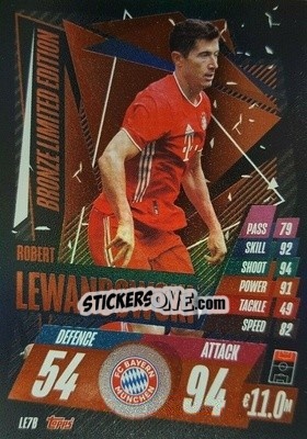Sticker Robert Lewandowski - UEFA Champions League 2020-2021. Match Attax n. LE7B - Panini