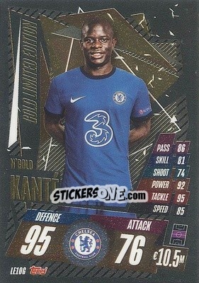 Sticker N'Golo Kante - UEFA Champions League 2020-2021. Match Attax n. LE10G - Panini