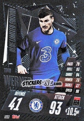 Sticker Timo Werner - UEFA Champions League 2020-2021. Match Attax n. LE11 - Panini