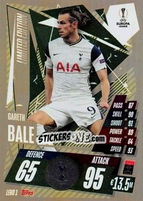 Sticker Gareth Bale - UEFA Champions League 2020-2021. Match Attax n. LEH01 - Panini