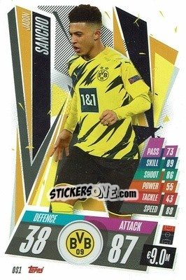 Sticker Jadon Sancho - UEFA Champions League 2020-2021. Match Attax n. OS1 - Panini