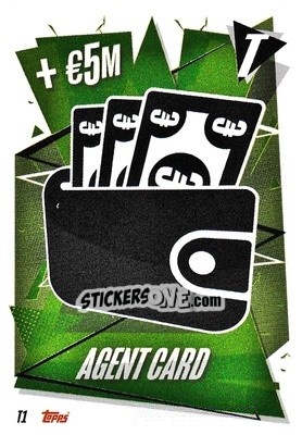 Sticker Agent Card - UEFA Champions League 2020-2021. Match Attax n. T1F - Panini