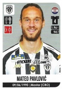 Cromo Mateo Pavlovic - FOOT 2020-2021 - Panini