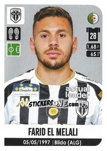 Figurina Farid El Melali - FOOT 2020-2021 - Panini